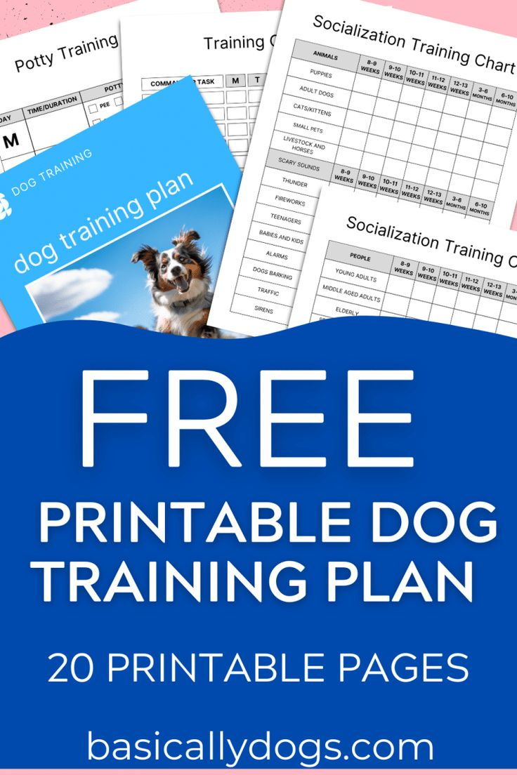 Free Printable Dog Training Plan Template To Download - Basically Dogs regarding Free Printable Dog Training Worksheets