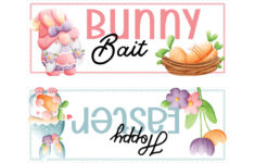 Free Printable Easter Gift Tags (Cute Bunny Designs) – Kim Schob within Free Printable Easter Treat Bag Toppers