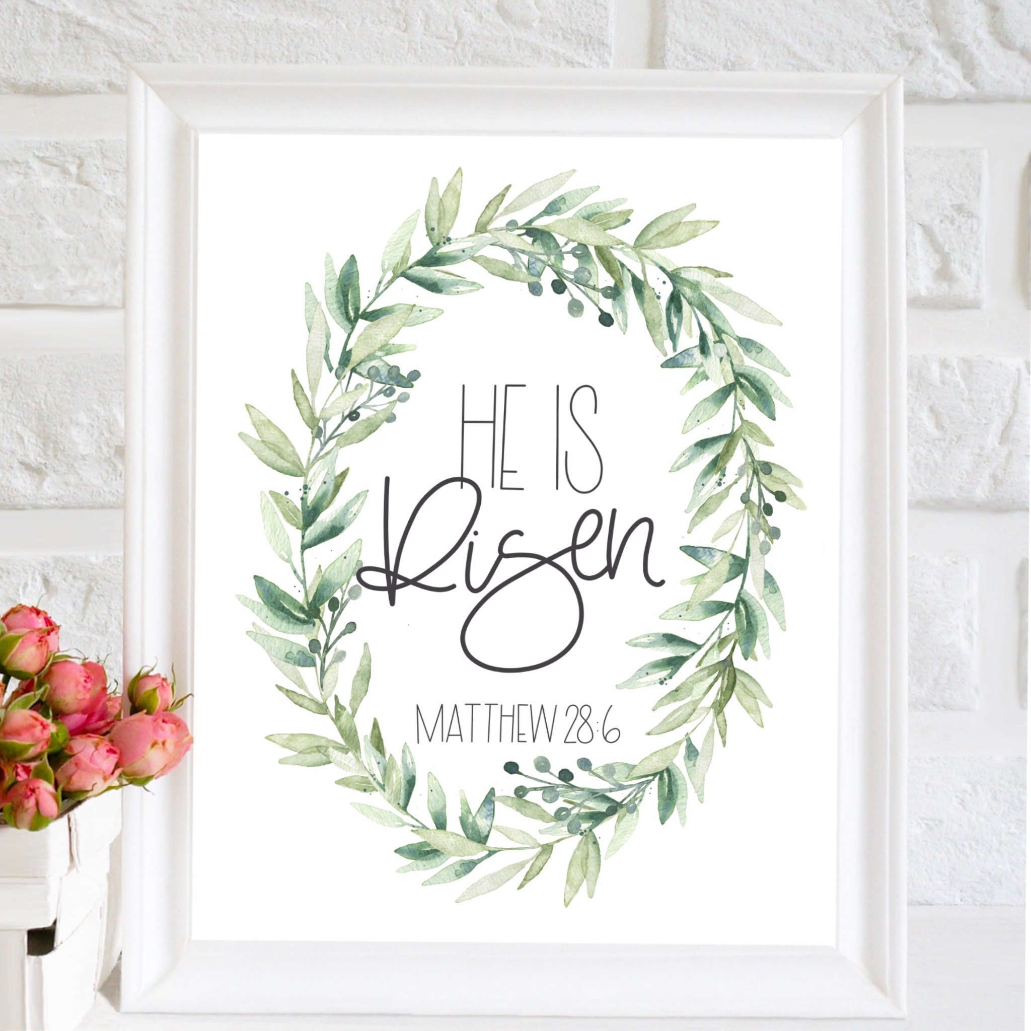 Free Printable - Easter Prints! | All Things Thrifty inside He Is Risen Printable Free