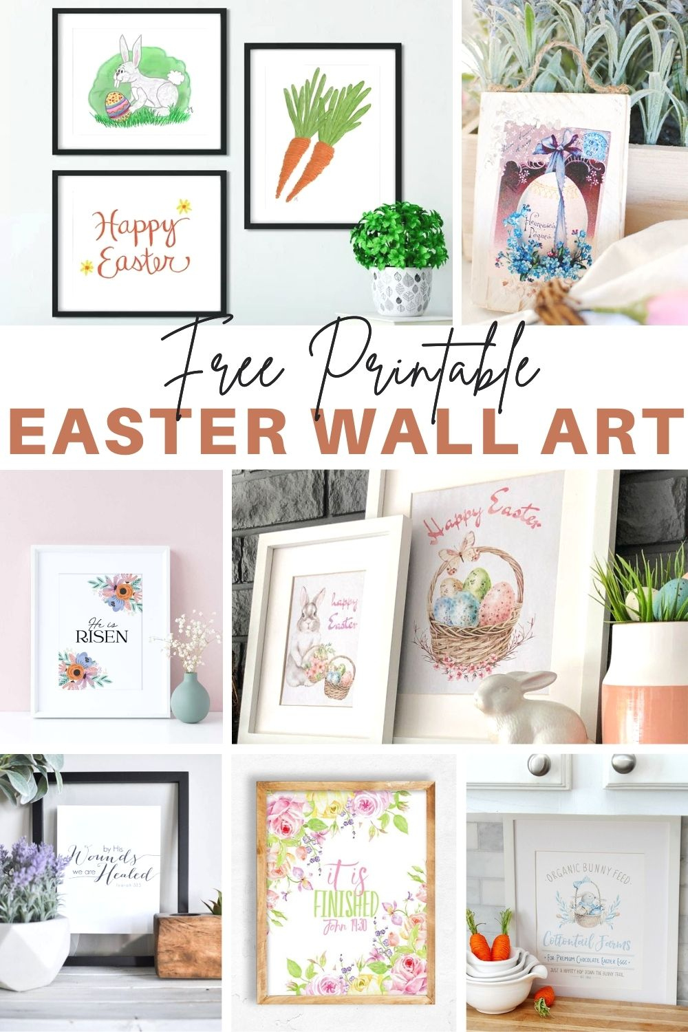 Free Printable Easter Wall Art - 20 Gorgeous Prints! - Shabbyfufu within Free Easter Printable Decor