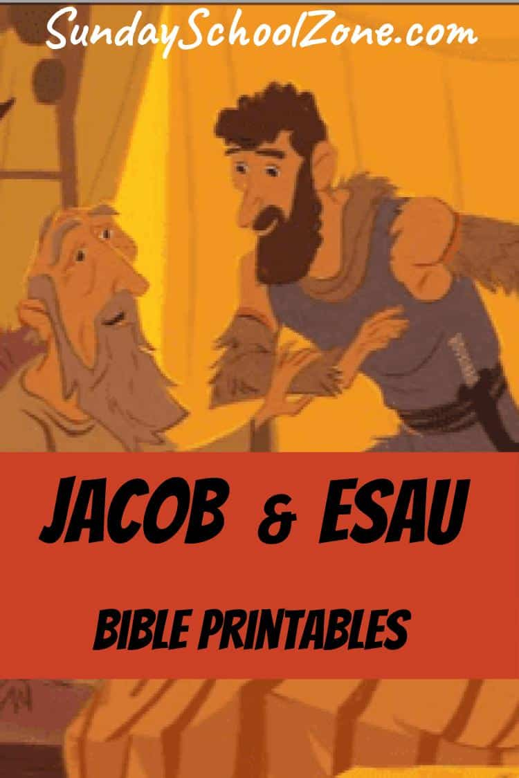 Free, Printable Esau Bible Activities On Sunday School Zone within Jacob and Esau Free Printables