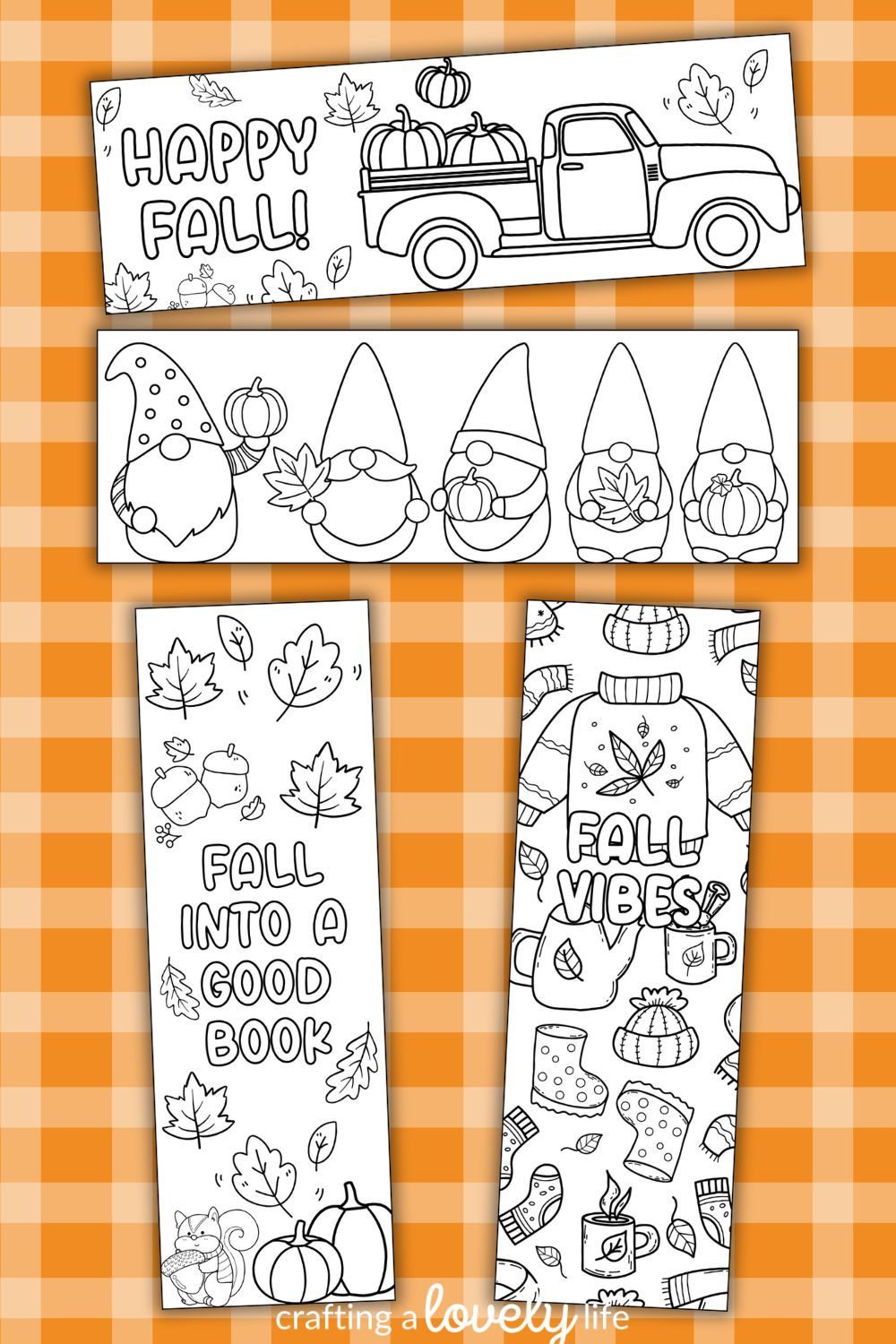 Free Printable Fall Bookmarks To Color for Fall Bookmarks Free Printable