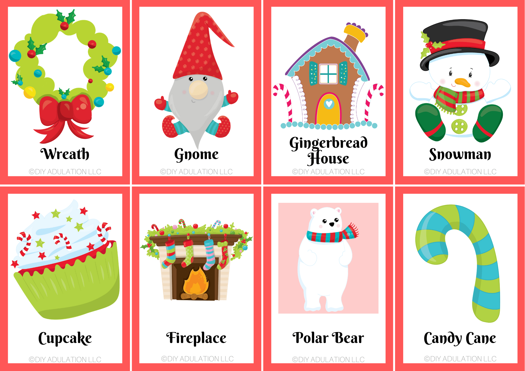 Free Printable Family Christmas Charades - Diy Adulation with Free Printable Charades Cards With Pictures