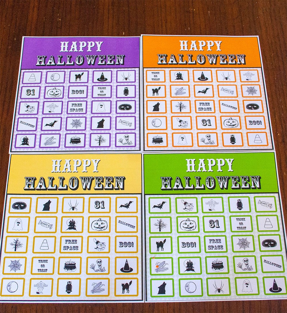 Free Printable Halloween Bingo Cards! - The Merchant Baker pertaining to Free Printable Halloween Bingo Cards For 20 Players