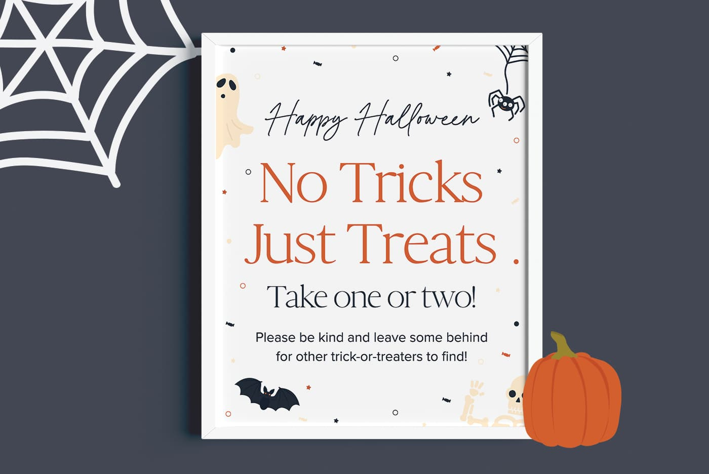 Free Printable Halloween Candy Bowl Sign - Favorite Printables intended for Free Printable Halloween Candy Signs