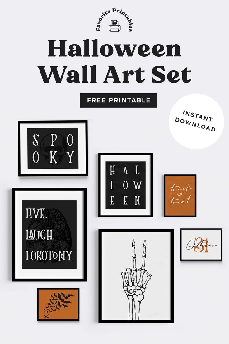 Free Printable Halloween Wall Art throughout Free Printable Halloween Wall Art