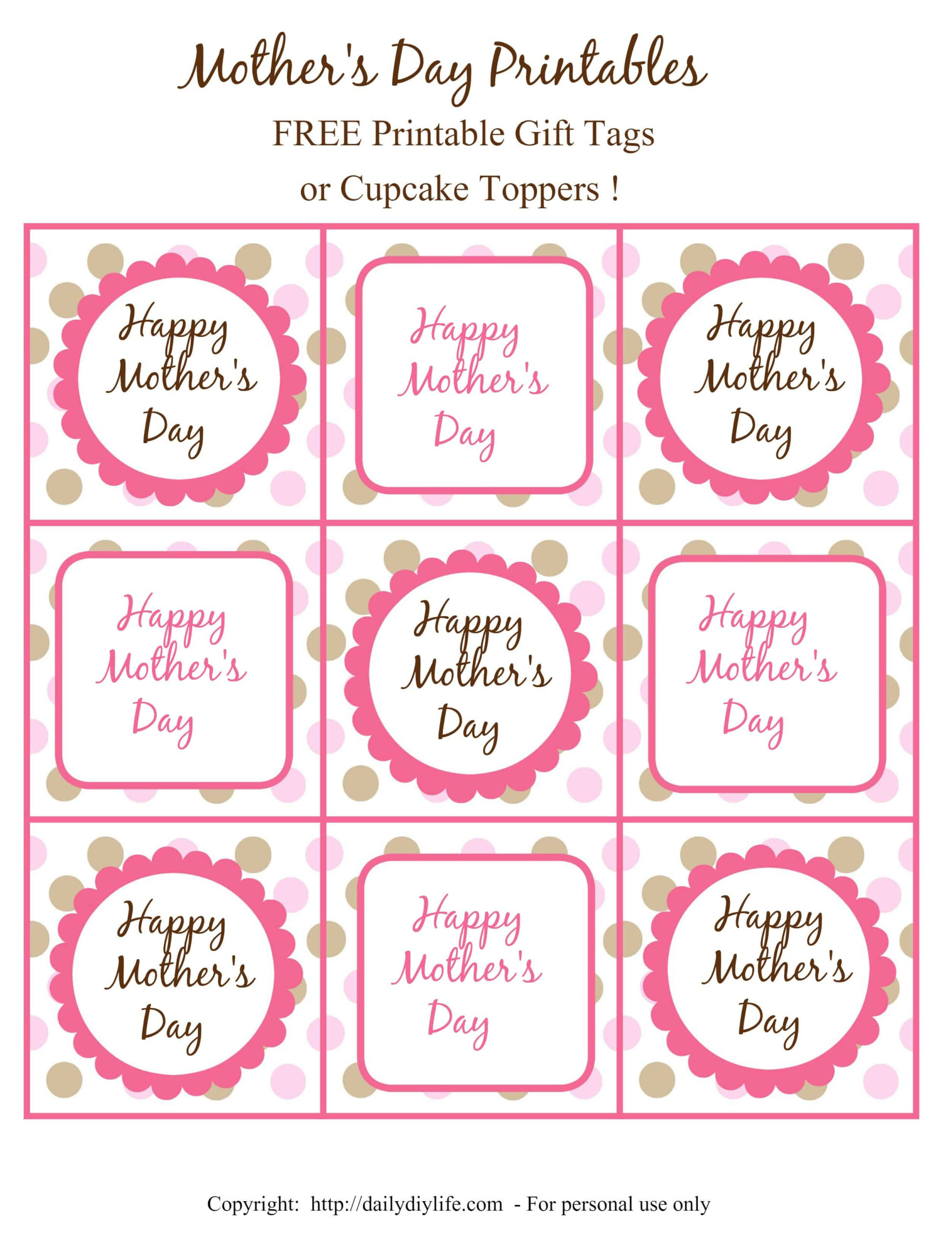 Free Printable Happy Mothers Day Gift Tags Clearance throughout Free Printable Mother&amp;amp;#039;s Day Tag