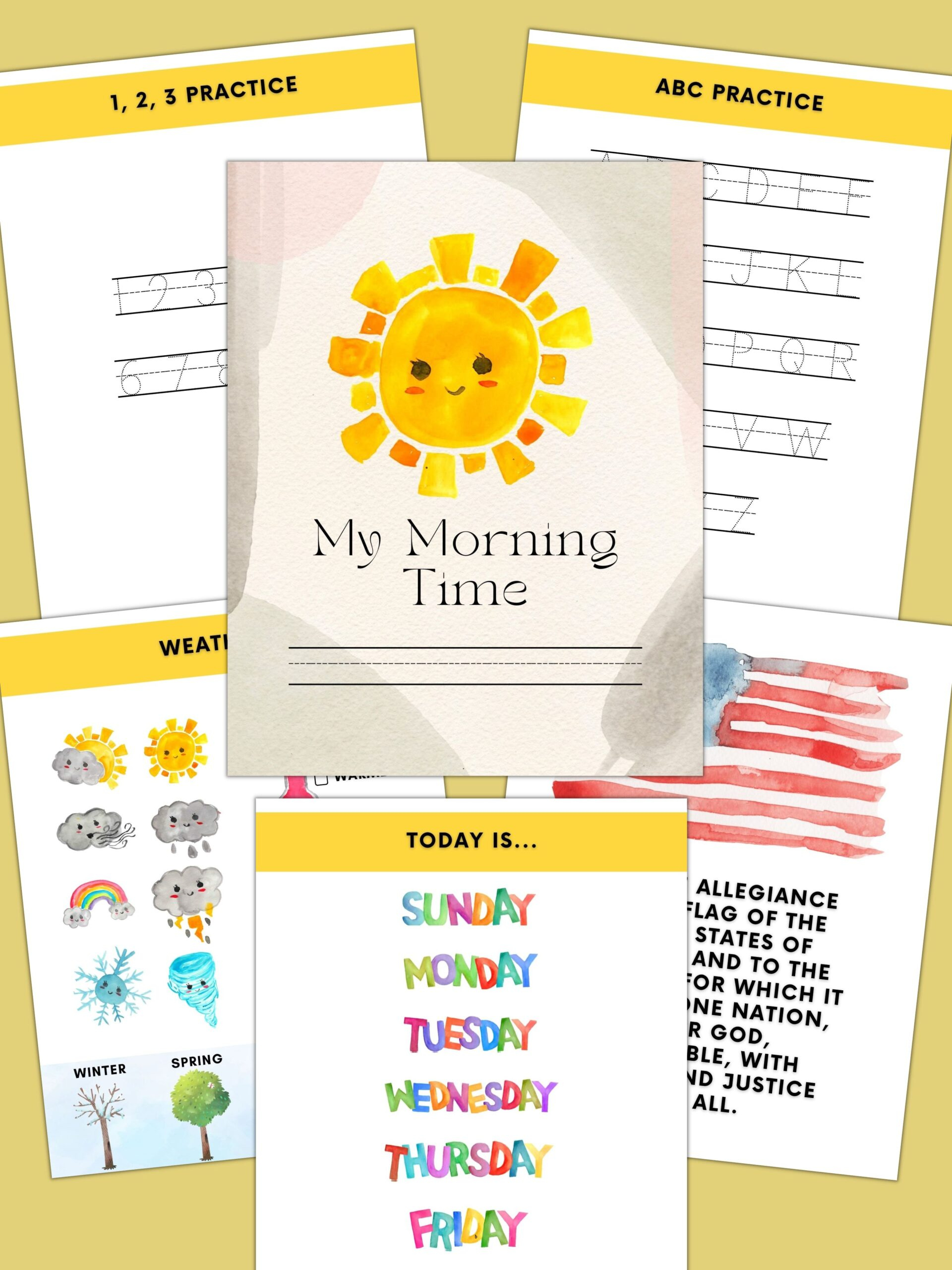 Free Printable Homeschool Morning Menu (Customizable) | Healing Home in Morning Menu Printables Free