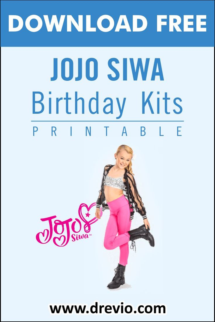 Free Printable) – Jojo Siwa Birthday Party Kits Templates: Free within Free Jojo Siwa Printables