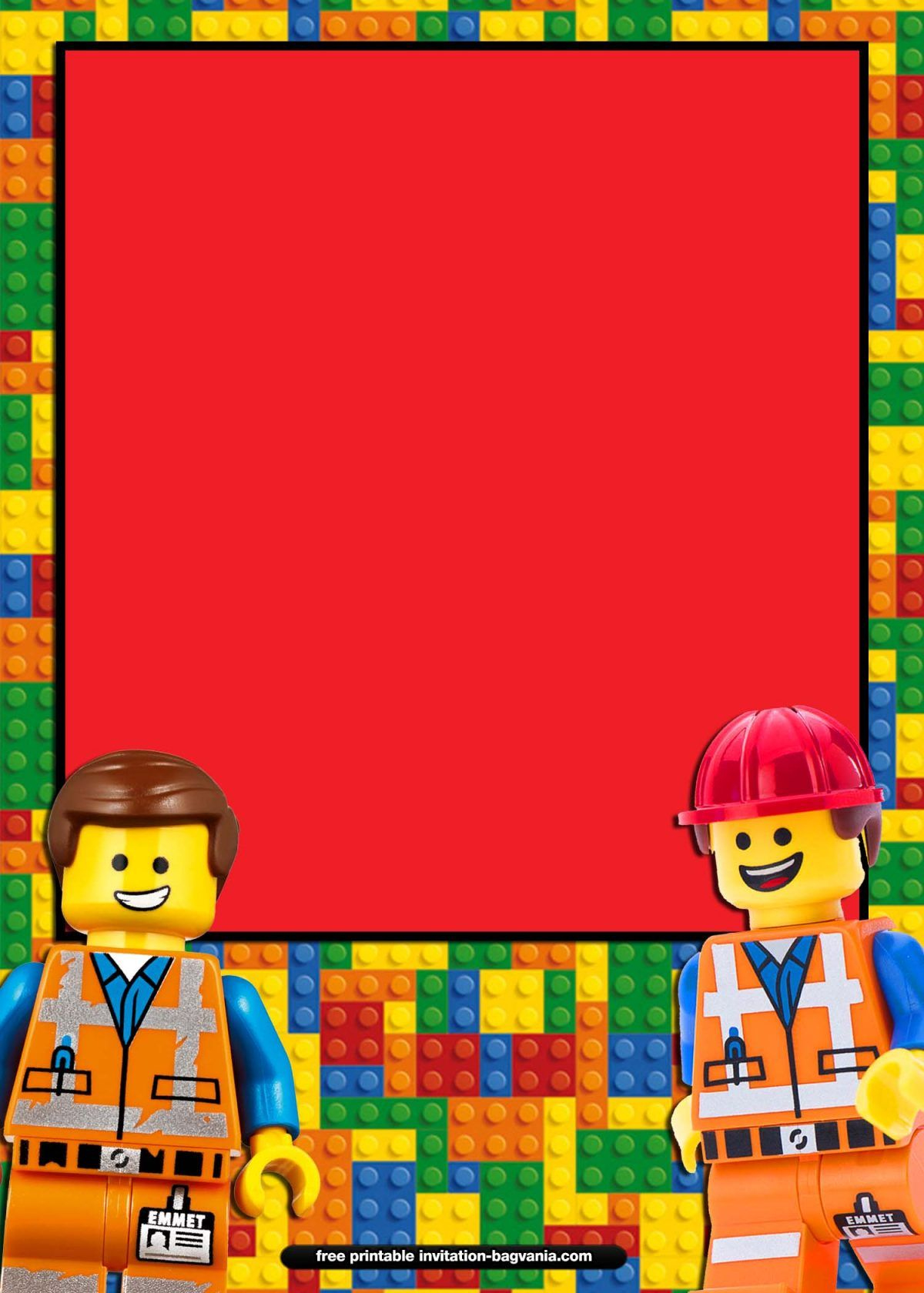 Free Printable Lego Birthday Invitation Templates with regard to Lego Invitation Free Printable