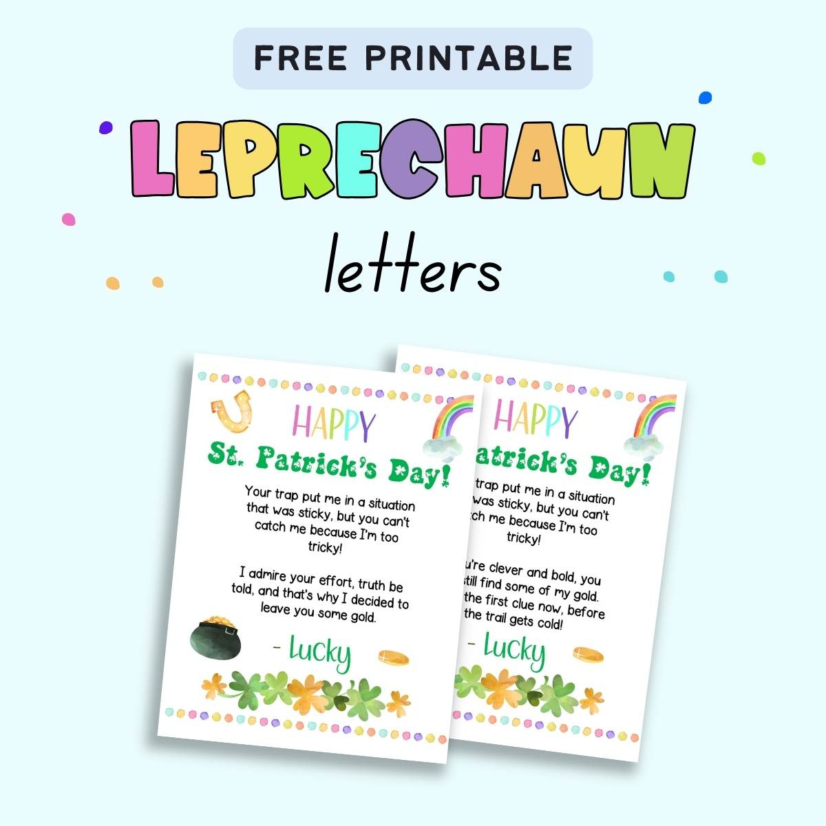 Free Printable Leprechaun Letter - The Artisan Life throughout Leprechaun Letter to Child Printable Free
