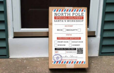 Free Printable North Pole Shipping Shipping Label From Santa with regard to Free Printable North Pole Special Delivery Printable