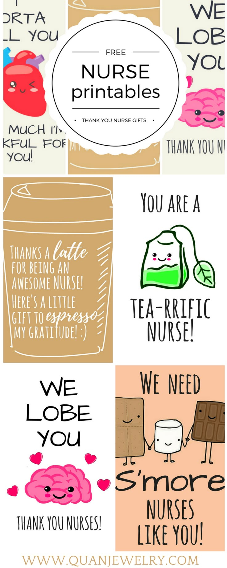Free Printable Nurse Appreciation Thank You Cards - Quan Jewelry throughout Free Printable Nurse Gift Tags