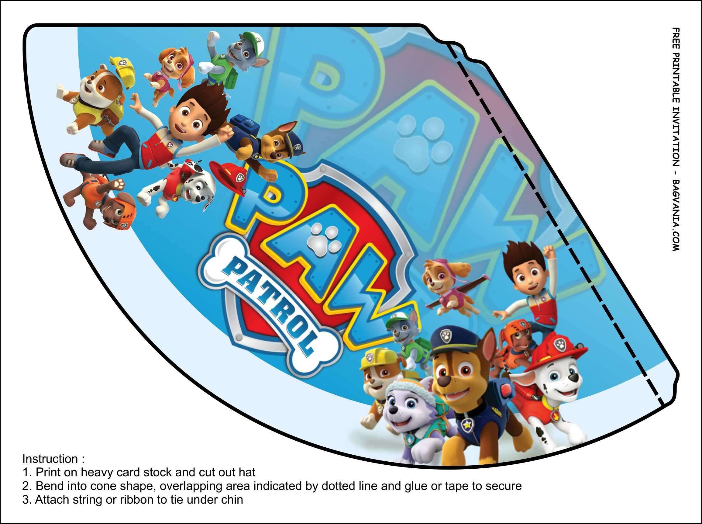 Free Printable Paw Patrol Birthday Party Kits Templates inside Paw Patrol Party Printables Free