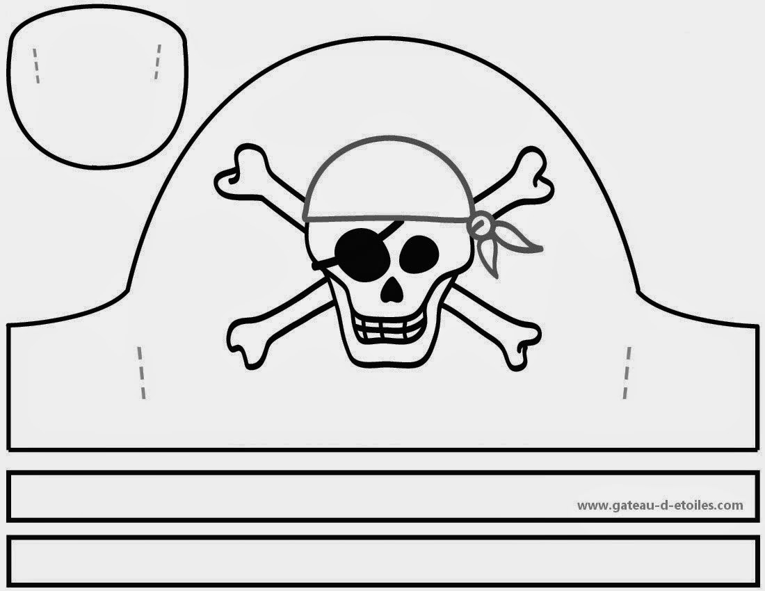 Free Printable Pirate Hat. Also With Template. - Oh My Fiesta! In with Printable Pirate Hat Template