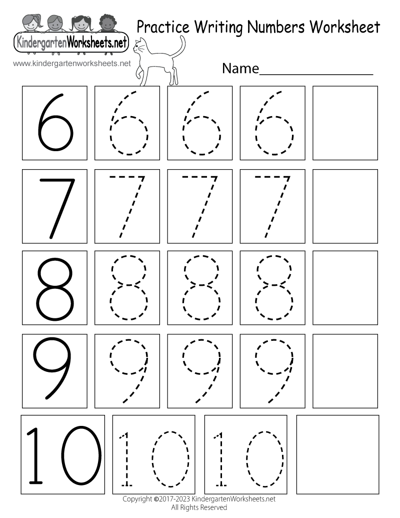Free Printable Practice Writing Numbers Worksheet with regard to Practice Writing Numbers Worksheet Printable