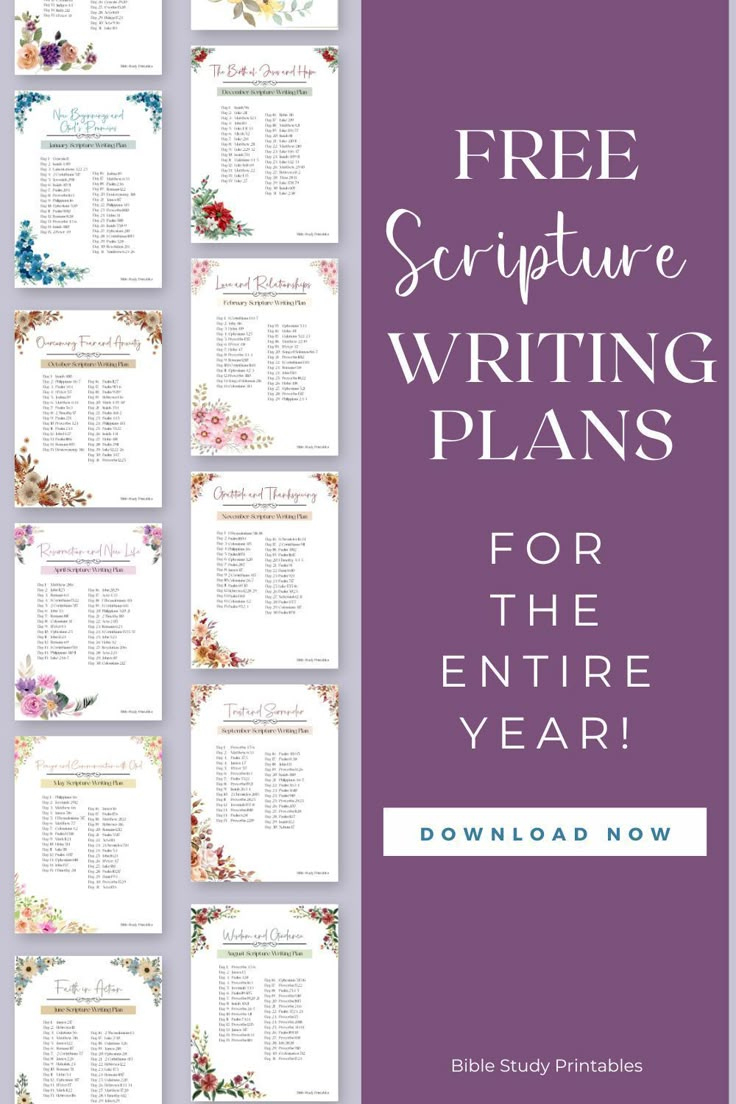 Free Printable Scripture Writing Plans throughout Free Printable Scripture Writing Plans