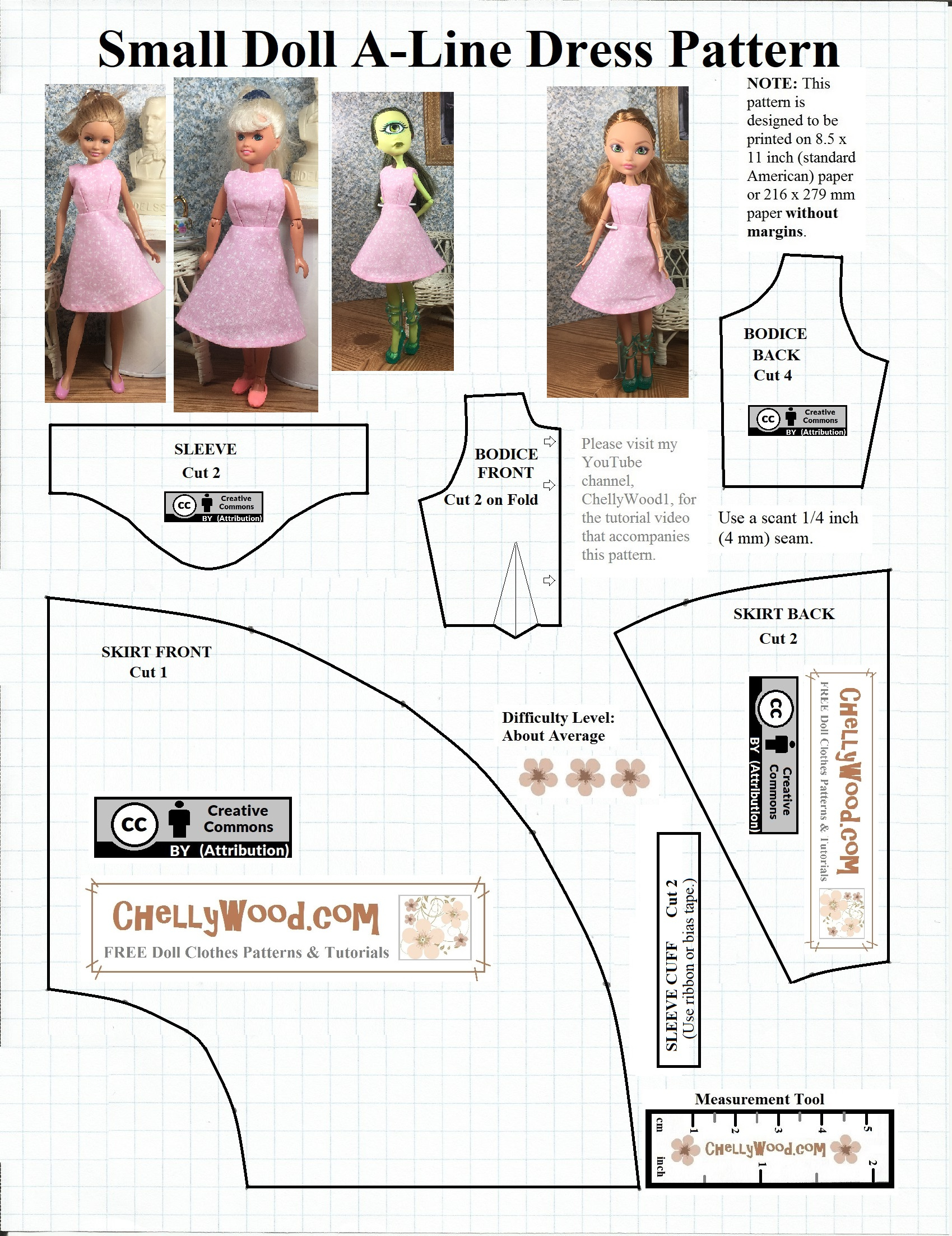 Free Printable #Sewing Pattern For Small #Dolls - Free Doll within Free Doll Patterns Printable