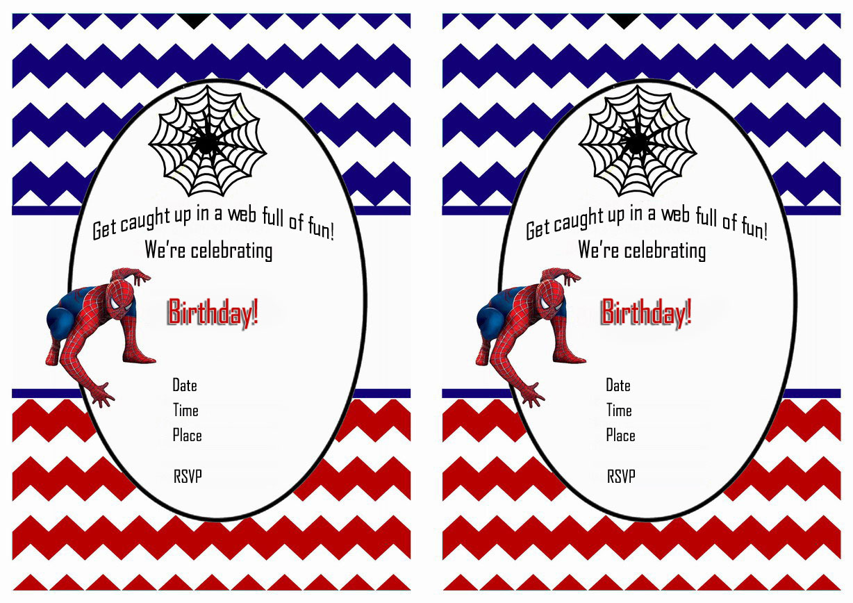Free Printable Spiderman Birthday Invitations • Free-Printables within Free Spiderman Invitations Printable