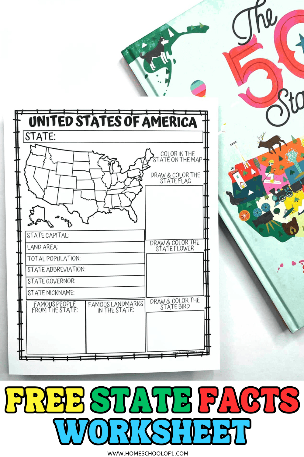 Free Printable State Facts Worksheet with regard to Free Printable State Facts Worksheets