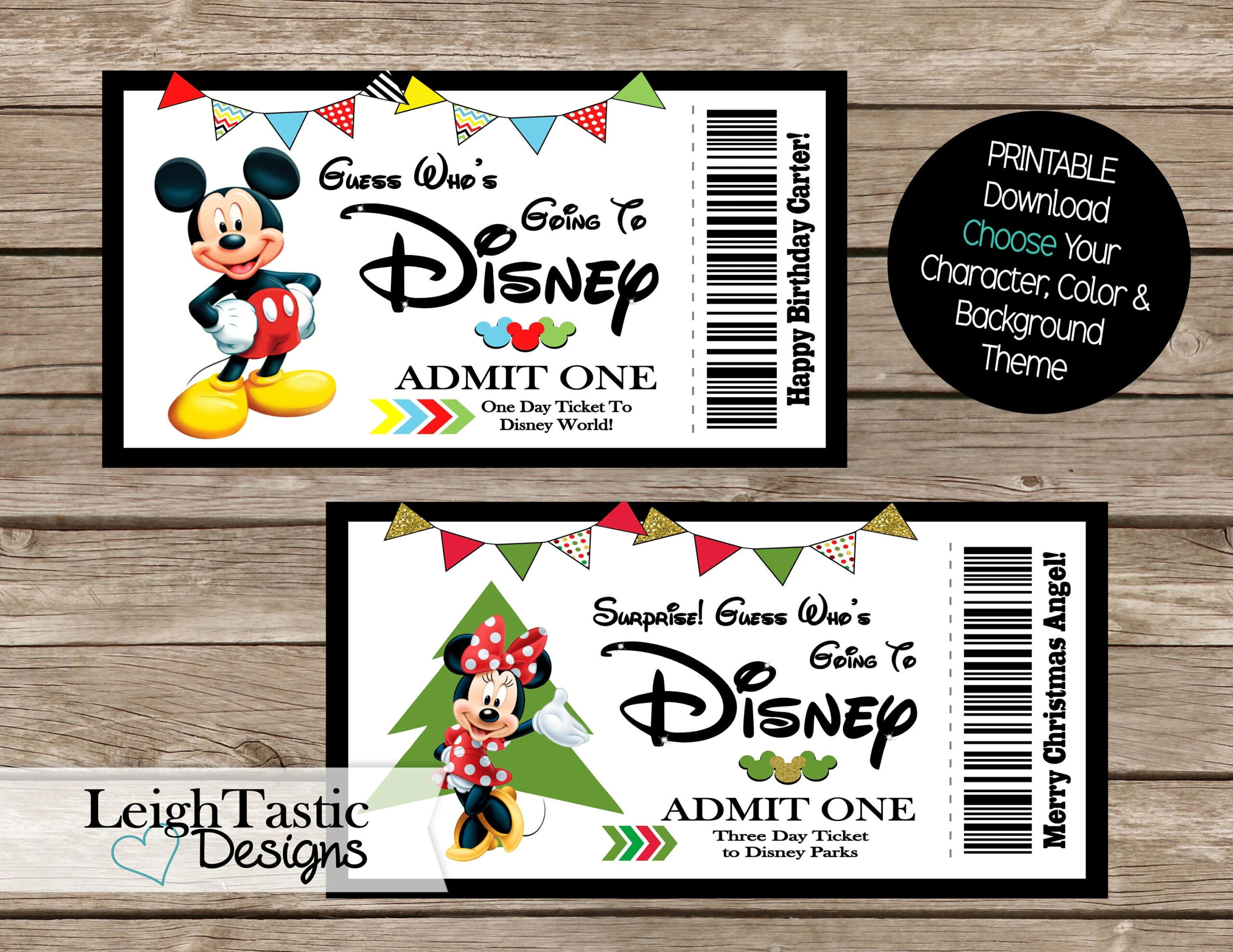 Free Printable Surprise Disney Tickets regarding Printable Disney Ticket Template Free
