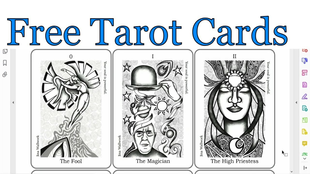 Free Printable Tarot Cards regarding Free Printable Oracle Cards