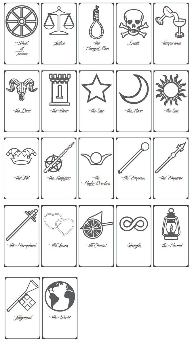 Free Printable Tarot Cards!Keniakittykat On Deviantart for Fortune Telling Cards Printable