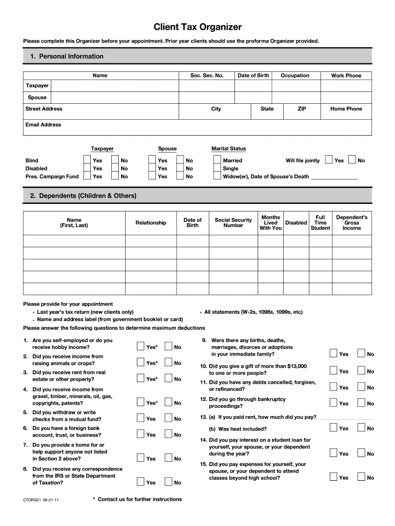 Free Printable Tax Organizer - Printable Party Favors with Free Printable Tax Organizer