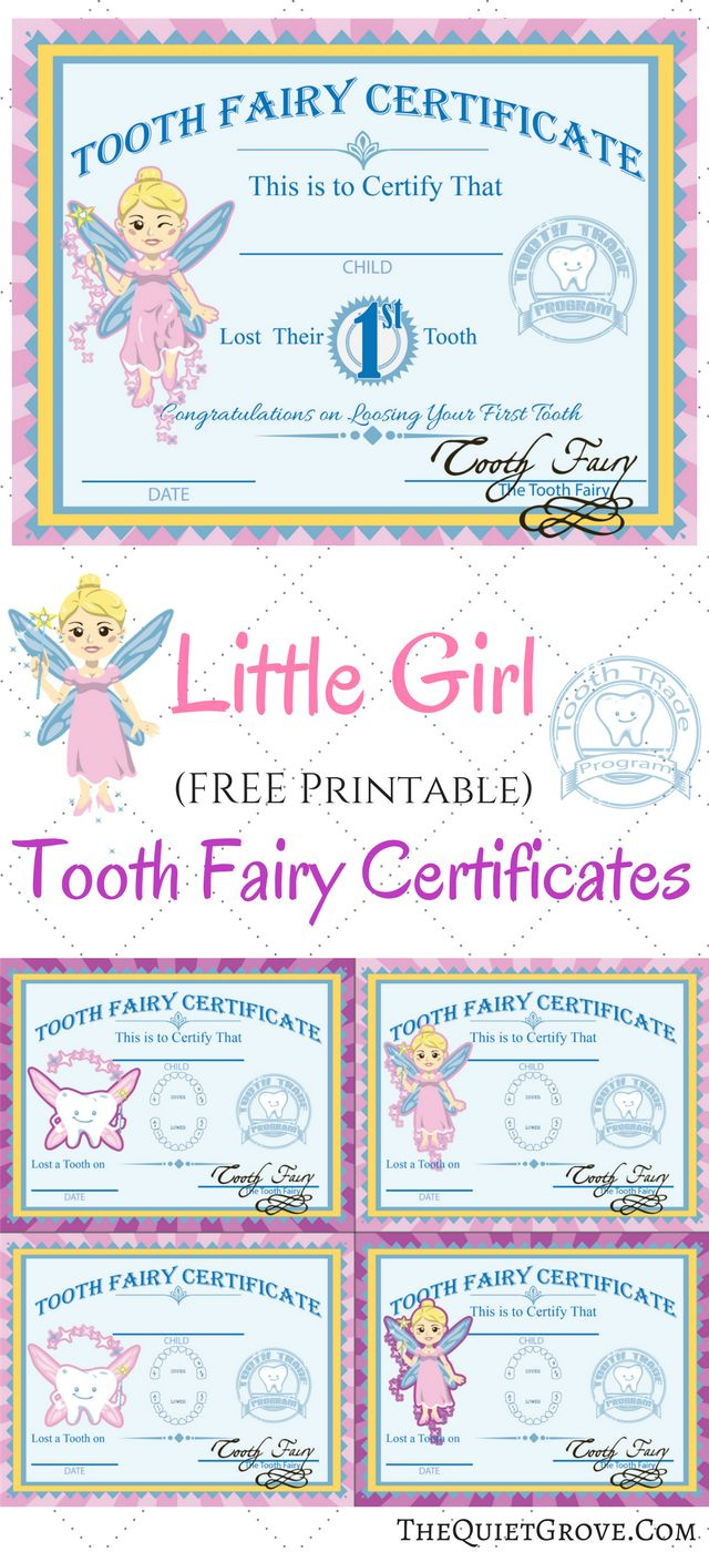 Free Printable Tooth Fairy Certificates pertaining to Free Printable Tooth Fairy