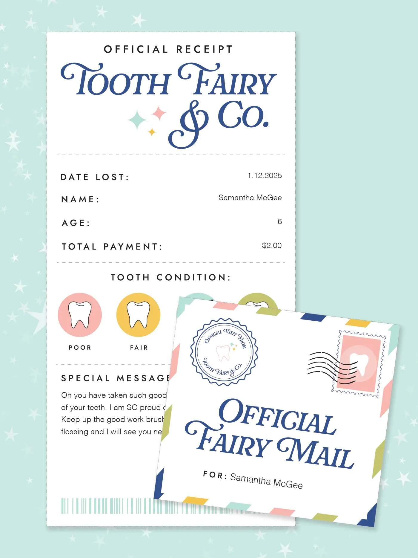 Free Printable Tooth Fairy Receipt - Favorite Printables for Tooth Fairy Receipt Printable Free