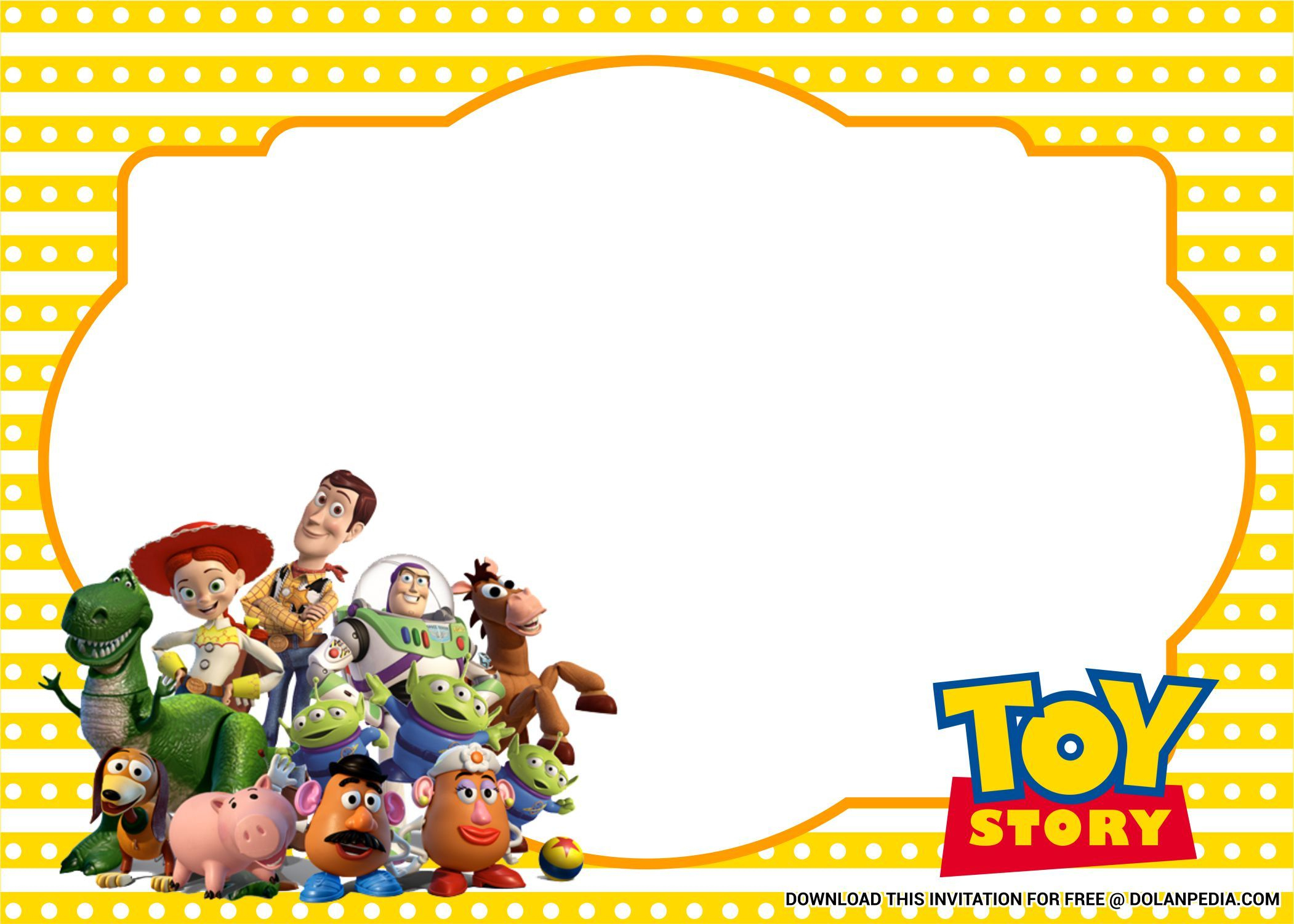 Free Printable) – Toy Story Birthday Party Invitation Templates with regard to Toy Story Invitations Printable Free