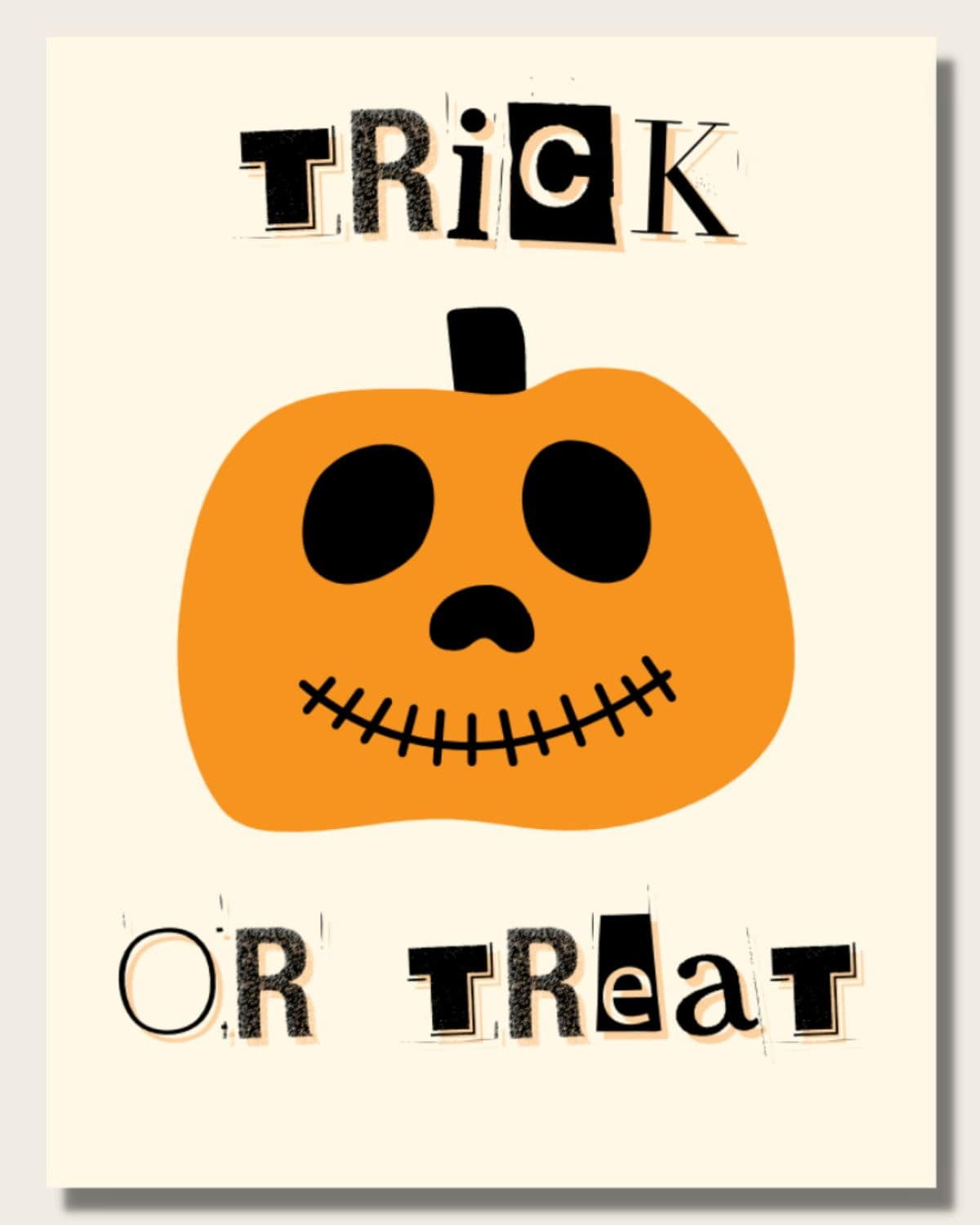 Free Printable Trick Or Treat Signs For Halloween ⋆ Love Our Real throughout Trick Or Treat Free Printable