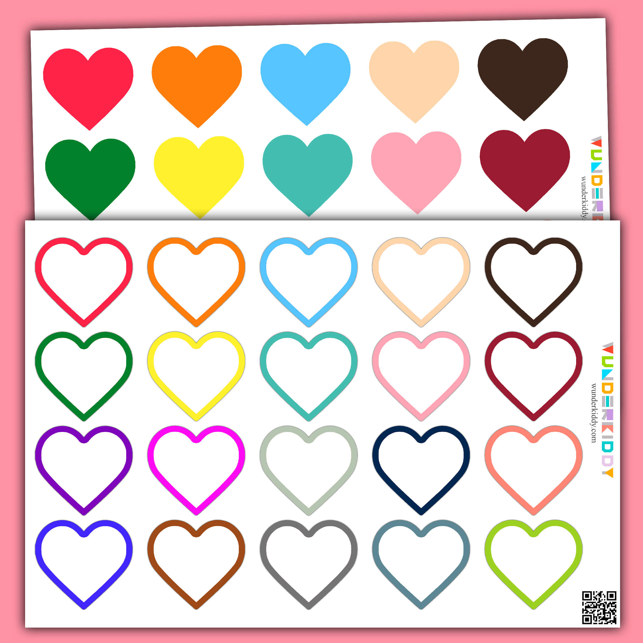 Free Printable Valentine Matching Activity For Toddlers intended for Heart Matching Game Printable