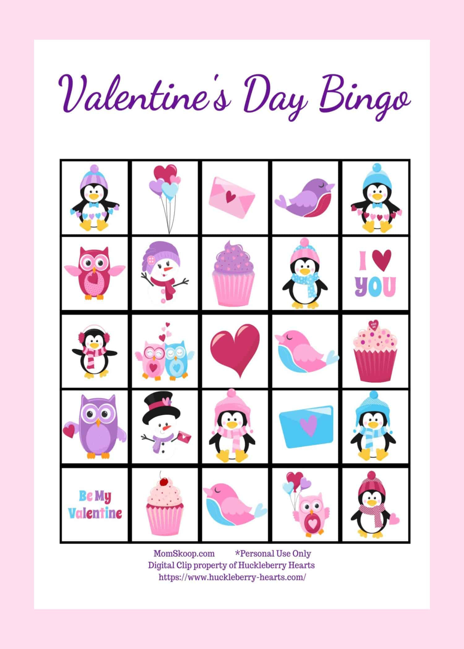 Free Printable Valentines Day Bingo Cards - Momskoop throughout Valentine Day Bingo Cards Printable
