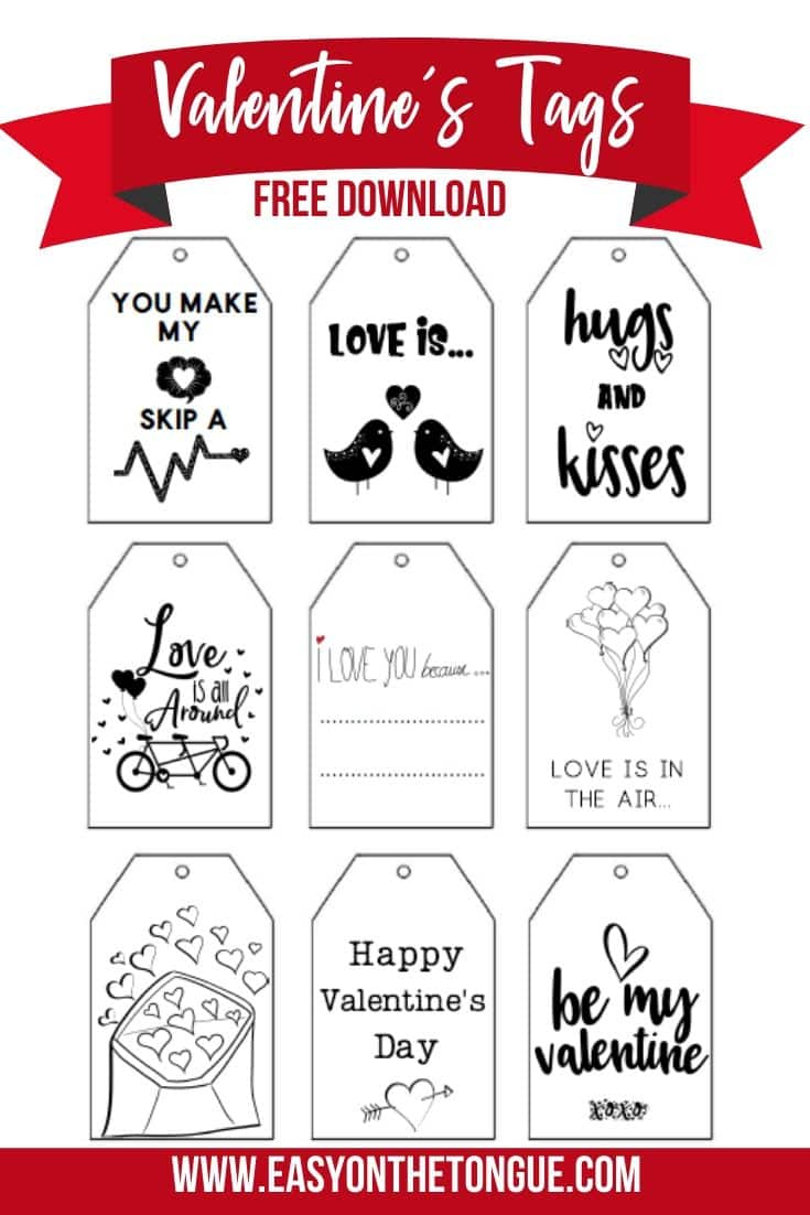Free Printable Valentines Gift Tags throughout Printable Valentine&amp;#039;S Day Gift Tags