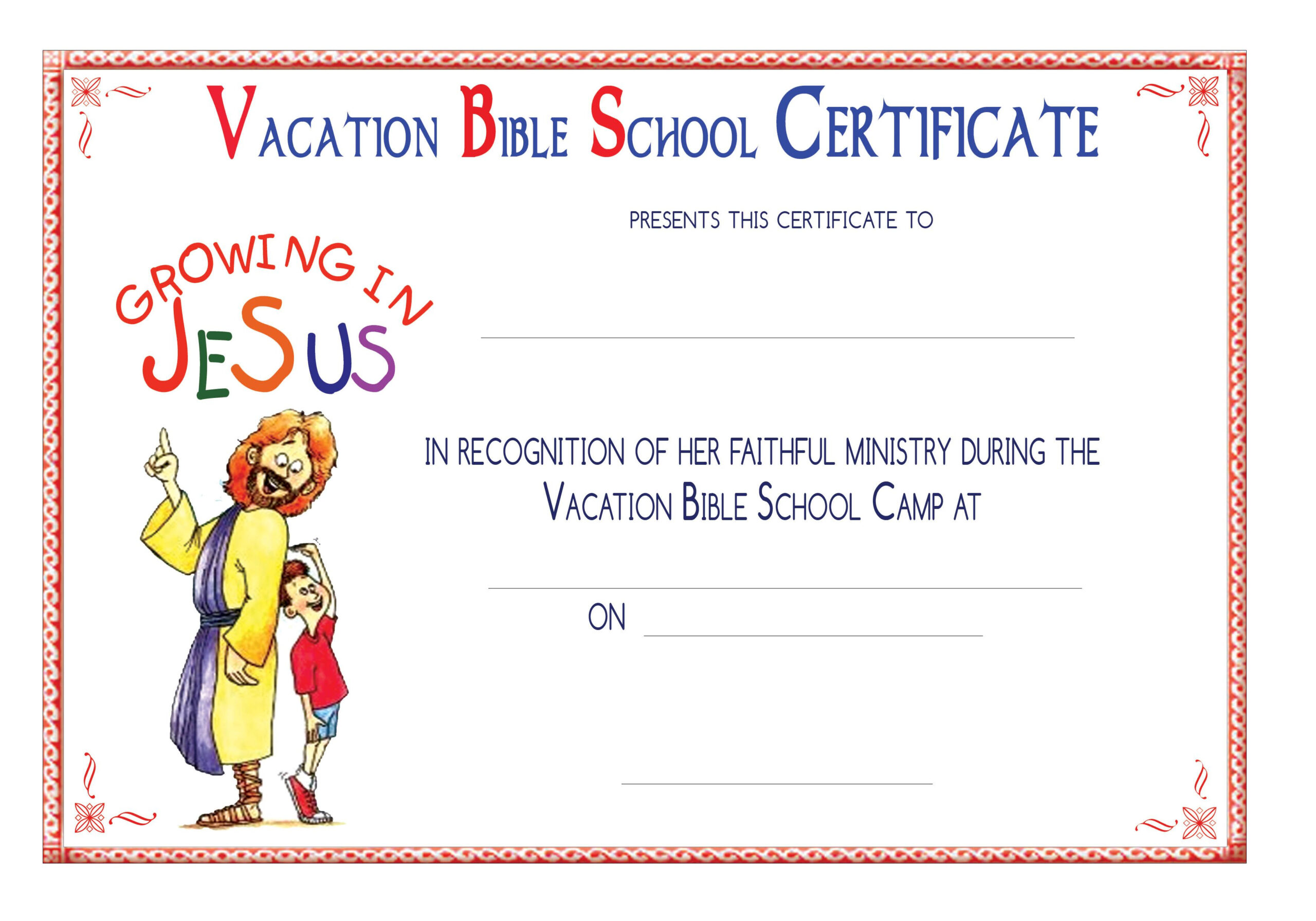 Free Printable Vbs Certificates - Worksheets Library for Free Printable Vbs Certificate Template