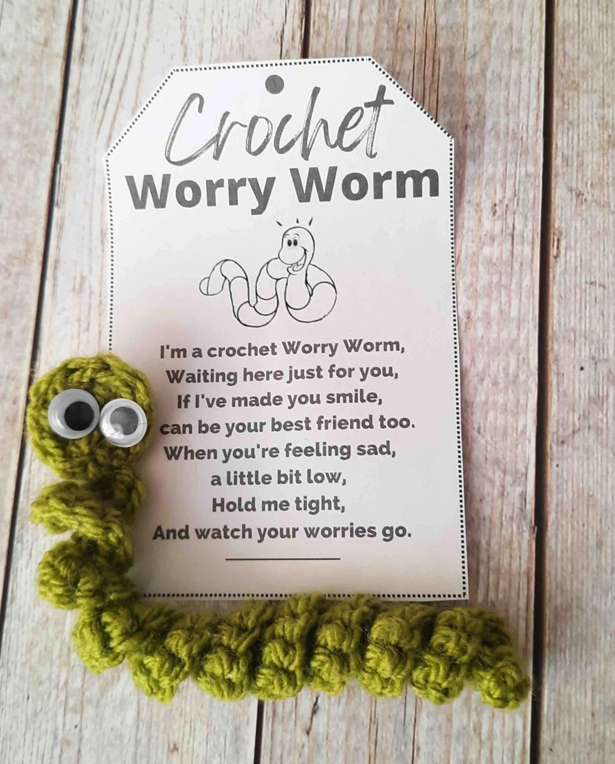 Free Printable Worry Worm Tags - Printable Party Favors with regard to Free Printable Worry Worm Tags