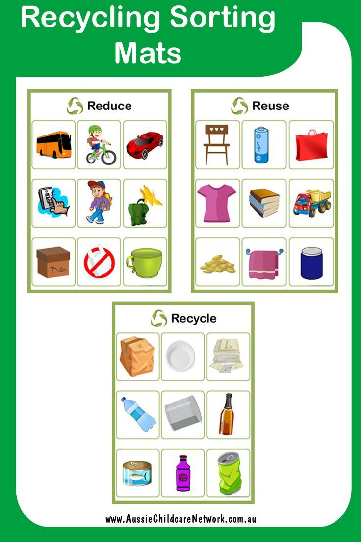 Free Recycling Sorting Mats inside Free Printable Recycling Sort