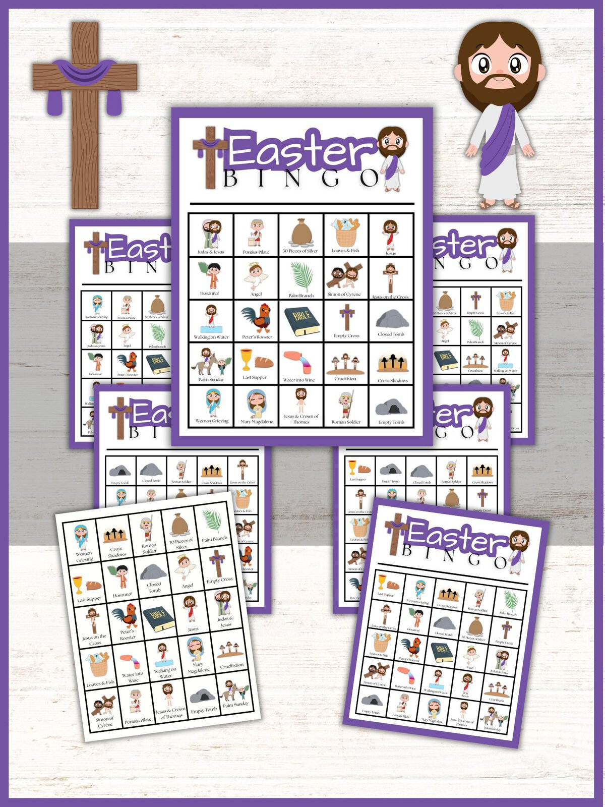 Free Religious Easter Bingo Printable! | Healing Home throughout Free Printable Christian Easter Bingo Cards