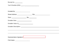 Free Salvation Army Donation Receipt – Pdf | Word – Eforms throughout Salvation Army Donation Guide Printable