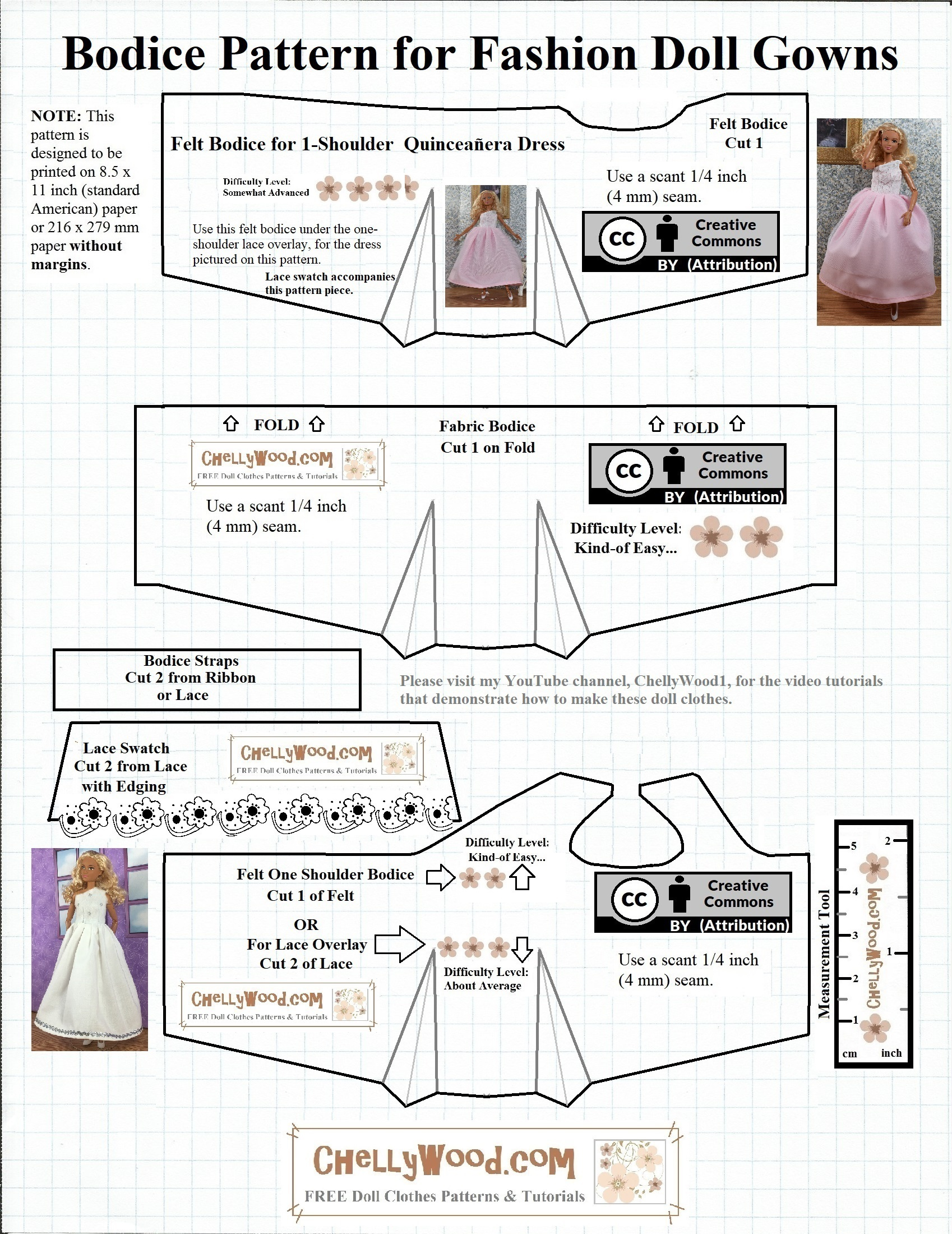Free #Sewing Pattern For Barbie #Dolls&amp;#039; #Diy Shirt @ Chellywood inside Free Printable Sewing Patterns For Barbie Doll Clothes