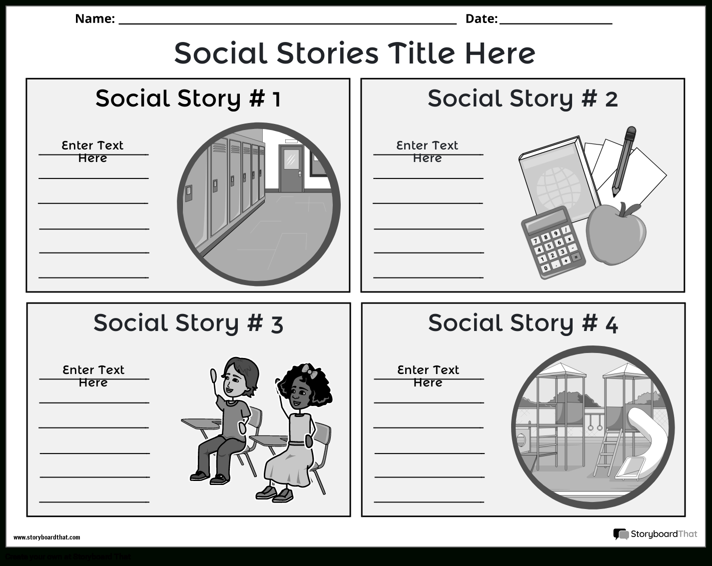 Free Social Story Templates: Create &amp;amp; Customize Easily regarding Free Printable Social Story