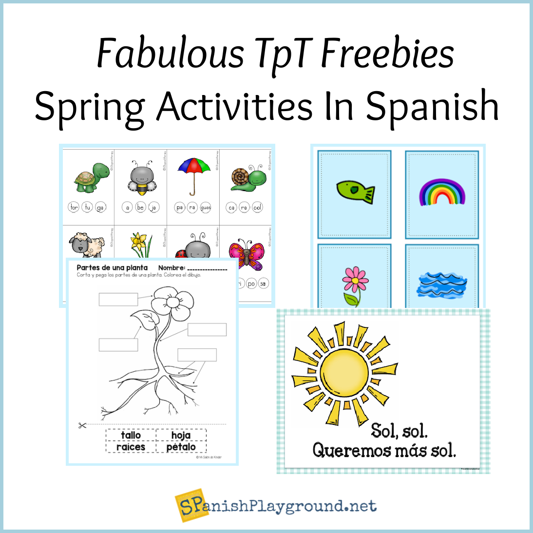 Free Spring Printables In Spanish - Spanish Playground throughout Free Printables In Spanish