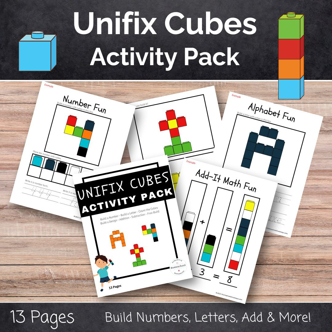 Free Unifix Cubes Printables For Beginner Math throughout Unifix Cube Pattern Cards Free Printable