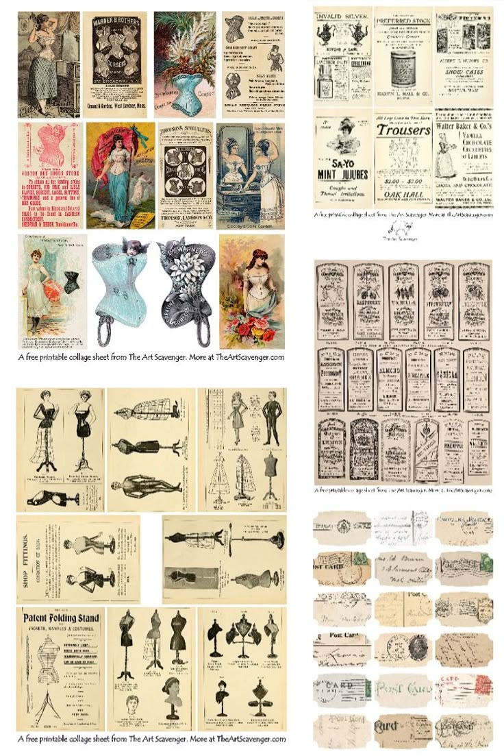 Free Vintage Ephemera Printables with regard to Free Vintage Ephemera Printables