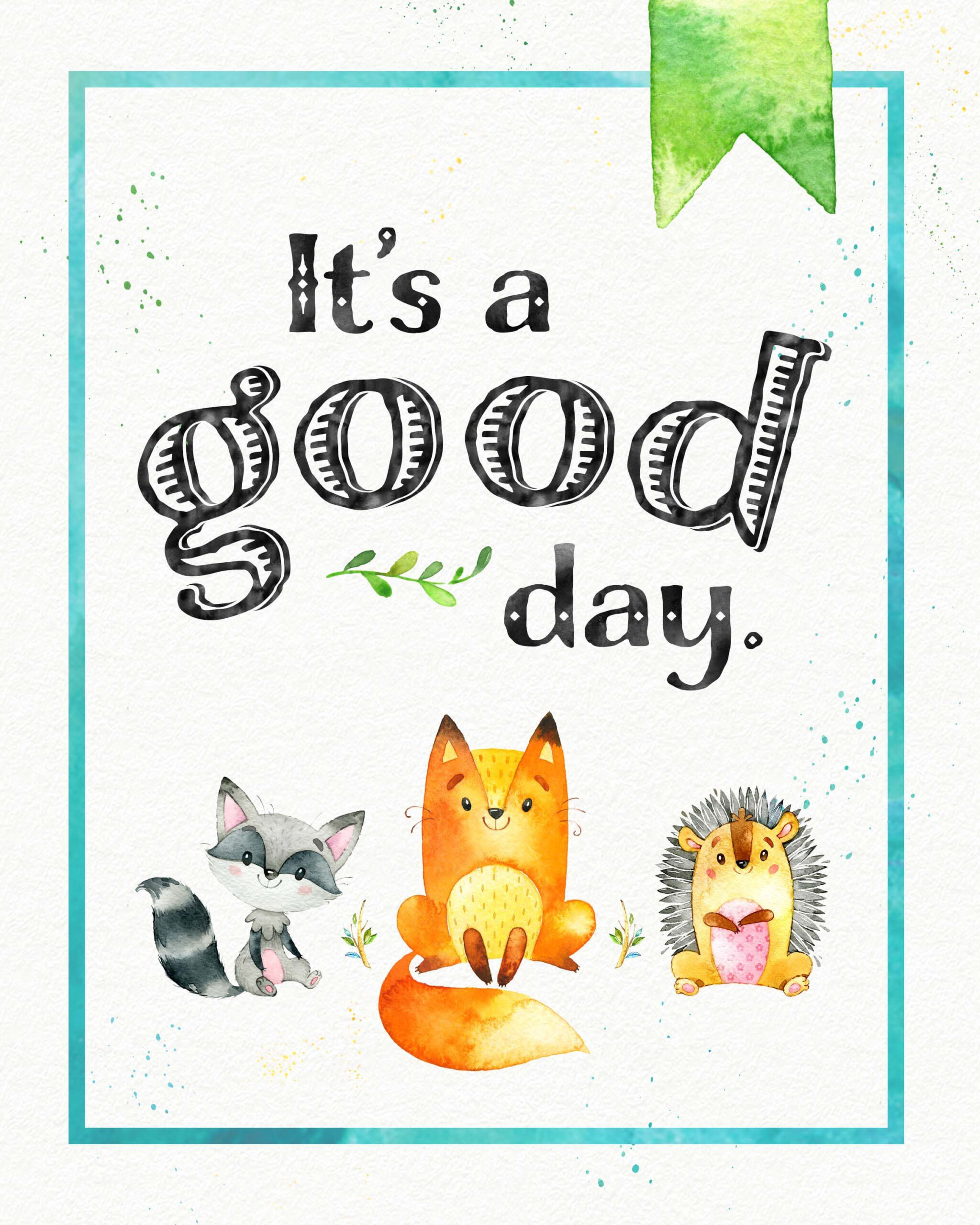 Free Woodland Animal Nursery Printable Poster Www.teepeegirl for Free Woodland Nursery Printables