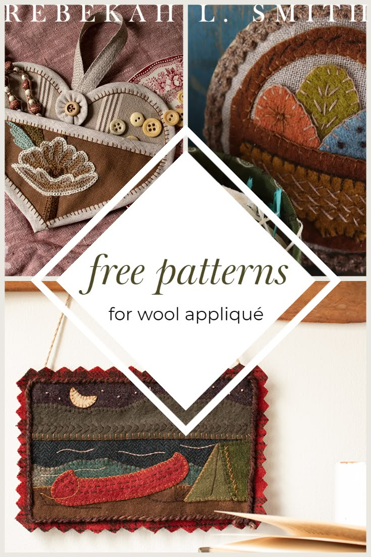 Free Wool Appliqué Patterns for Free Printable Wool Applique Patterns