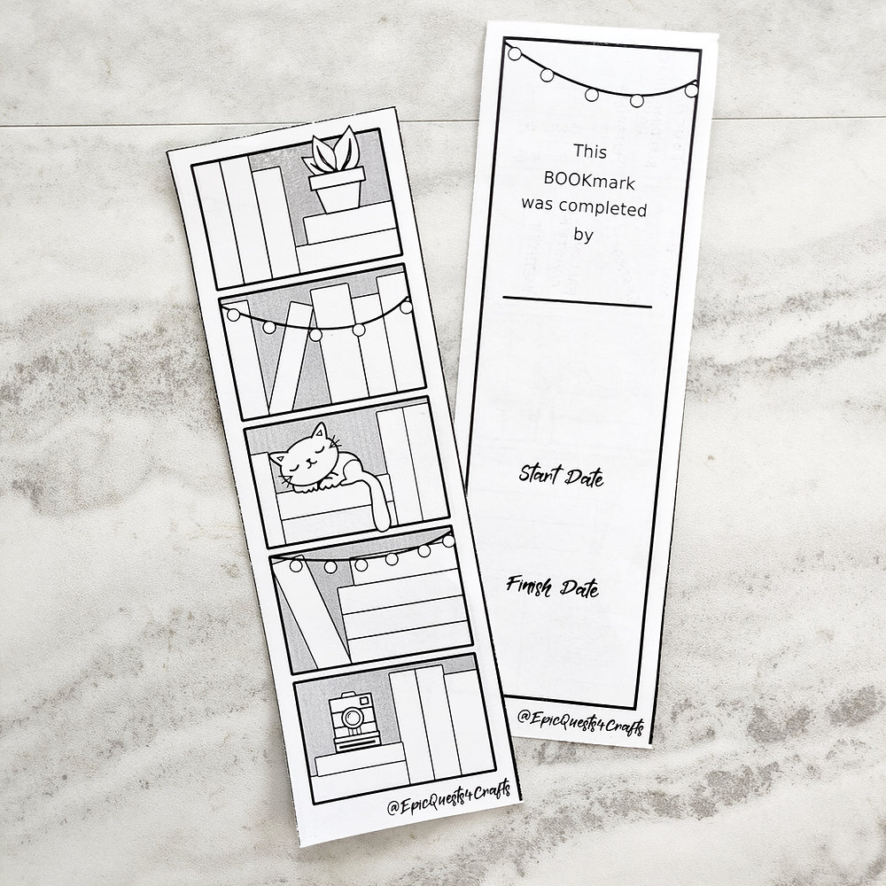 Freebie - Printable Book Bookmark within Book Tracker Bookmark Printable Free