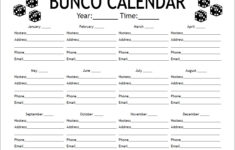 Freebies – Bunco Printables with Free Printable Bunco Cards
