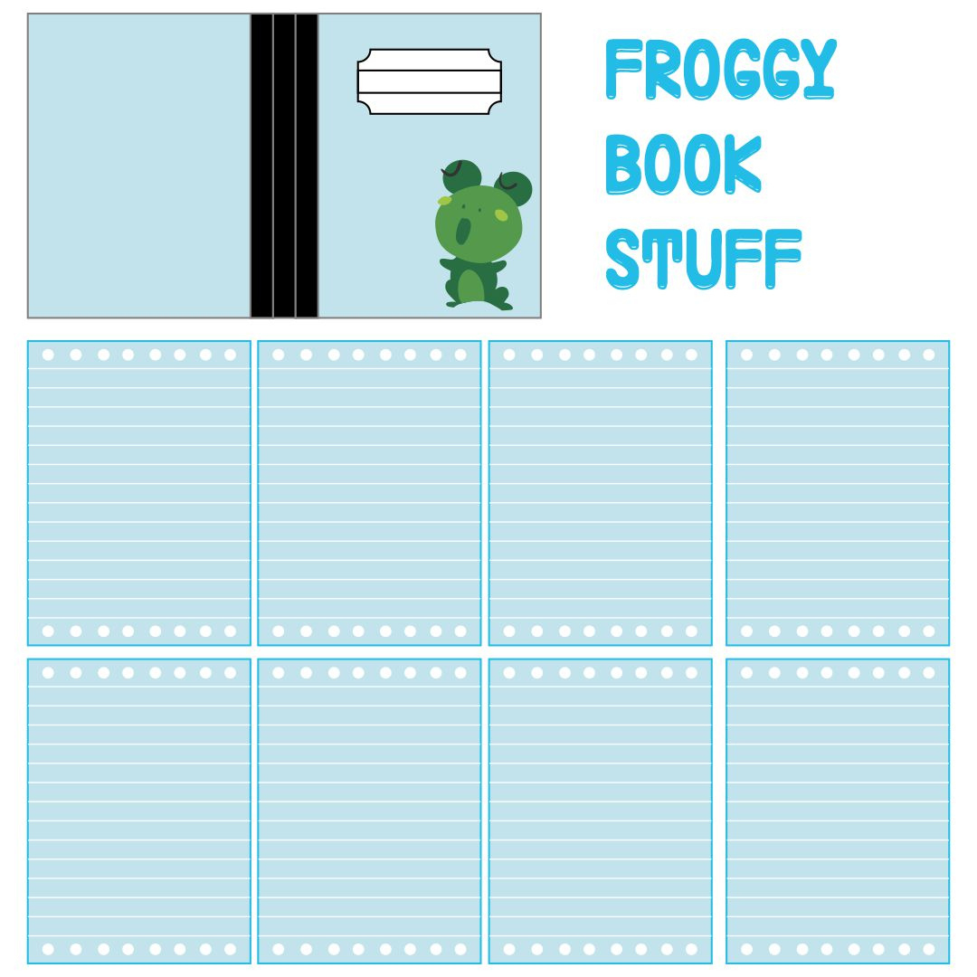 Froggy Stuff Printables - Printable Party Favors intended for Free Printables My Froggy Stuff